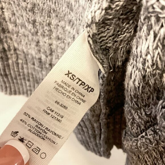 Garage Open Front Gray  Knit Cardigan - Picture 5 of 5